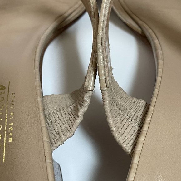 Salvatore Ferragamo Cream and Tan Sandals with H-Style Straps - Picture 13 of 15